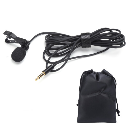 Mini Portable Wired Lavalier Microphone Clip On Lapel Lav Mic for Broadcasting 1