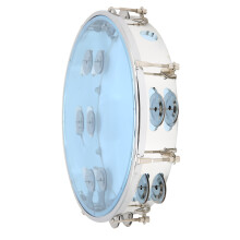 Party-Ready Blue Tambourine 10in Double Row Jingles by MBAT