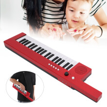 BF-3755 Red 37-Key Keyboard Piano with Headphone & Mic Jack