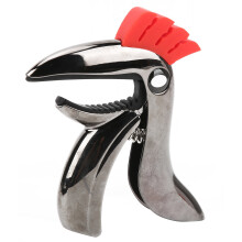 Bird Shape Zinc Alloy Guitar Capo - Glossy Black, Easy Switch, Folk/Pop