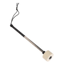 Trommelschlägel, weißes Filzband,