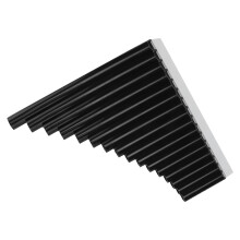 Durable ABS C Key Pan Flute 16 Pipes with Protective Bag Black