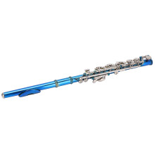 Piccoloflöte Kupfernickel Blau + E-Taste