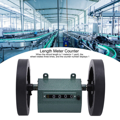 Z96 Roll Type Length Meter Counter 5-Digit Mechanical 0-9999.9 Yard Capacity 2