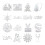Matrices de découpe de noël, 5 pièces, matrices de-JD060806 2