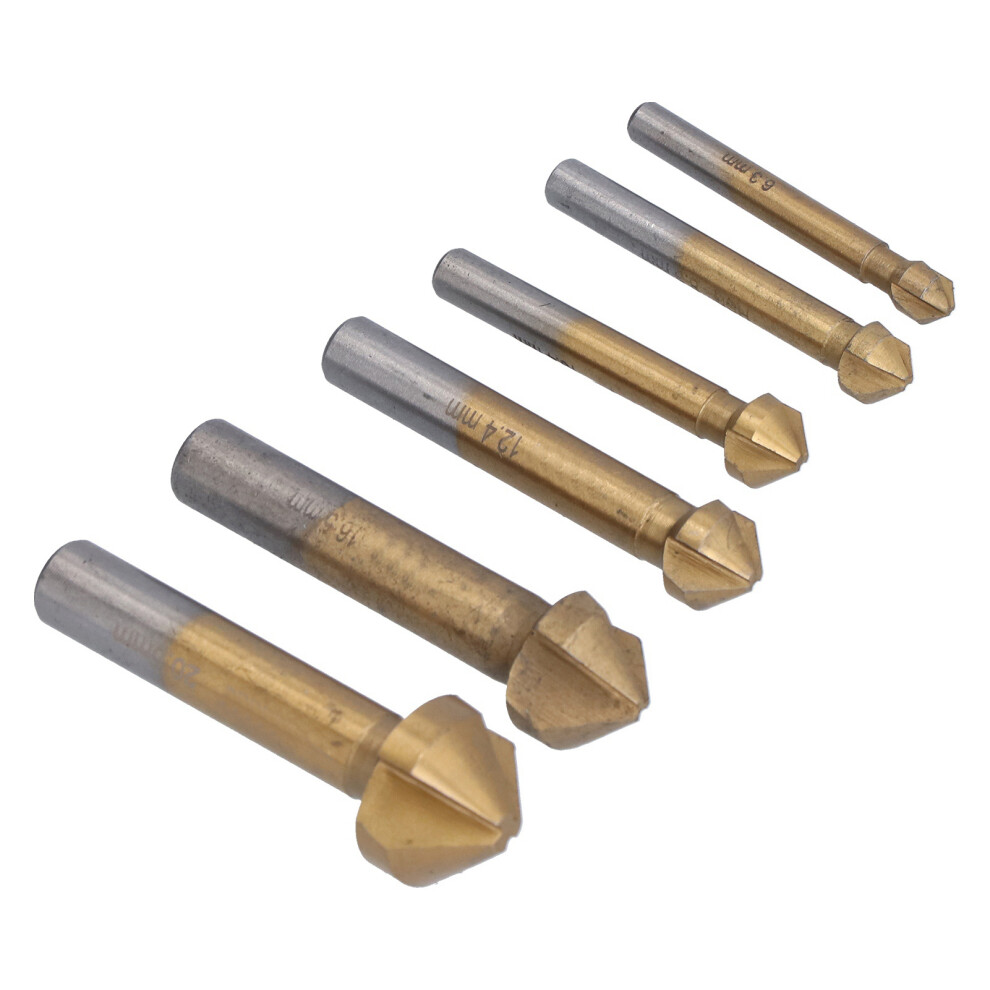 6Pcs Frã¤Ser Bit Titan Beschichtung 90 Grad Hss 7465065690895