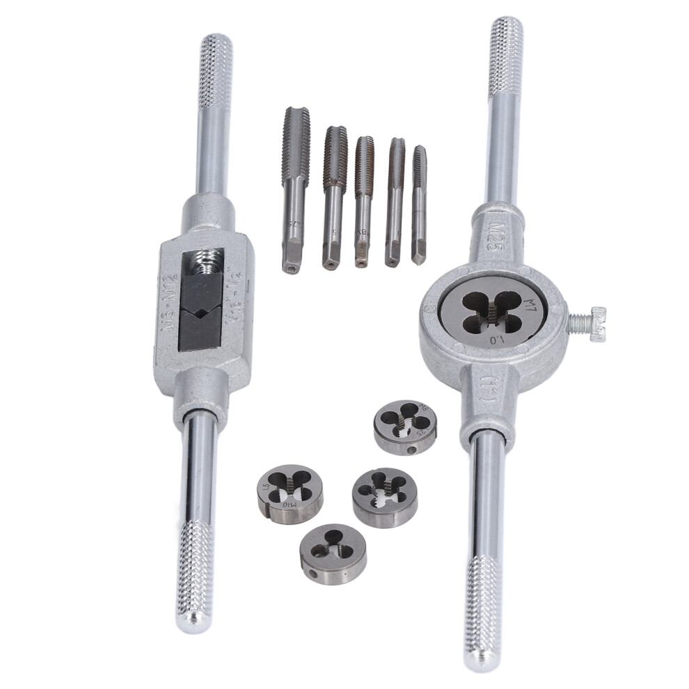 12Pcs Manual Thread Tapping Set For Vehicles & Furniture, M6-M12 4131376346358