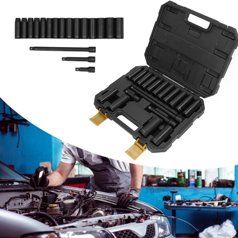 18-Teiliges Steckschlã¼Ssel-Set, 10Â24 Mm, 7465065693575