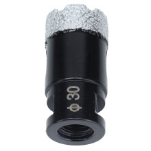 30mm Diamond Drill Bit M14 Female Thread for Marble & Tile