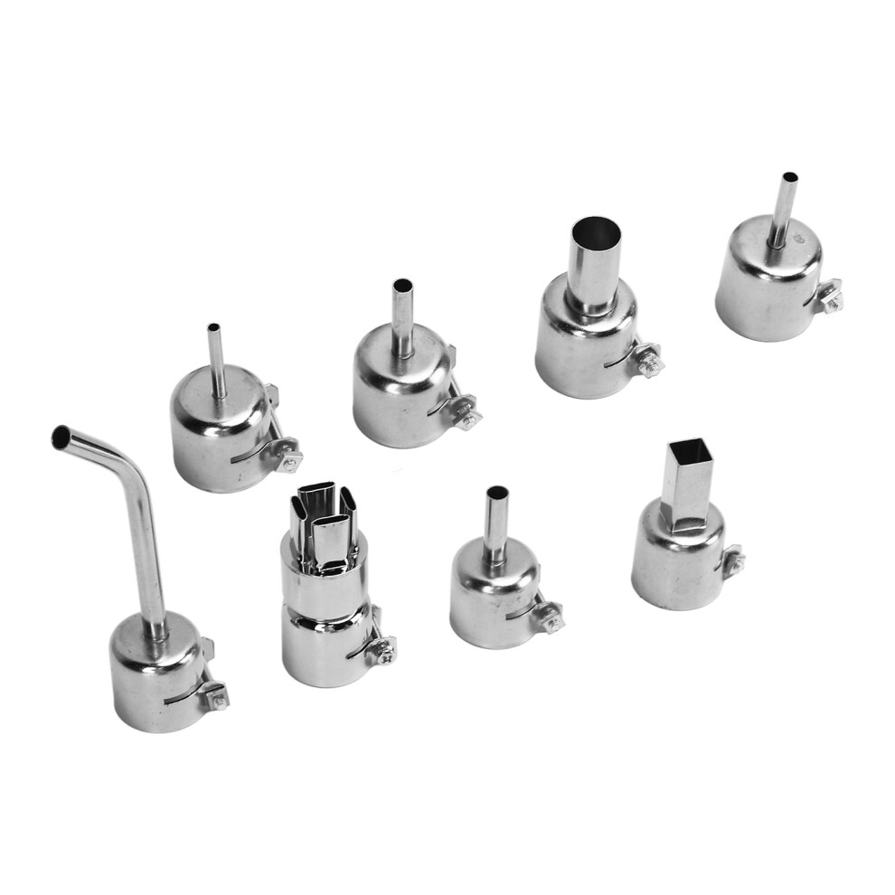 8Pcs Zinc Alloy Hot Air Gun Nozzles Set For Soldering & Repair 9371373441457