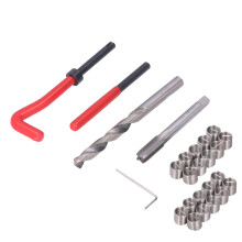 25 Pcs Stainless Steel M61.0mm Thread Repair Kit with HSS Drill & Tap