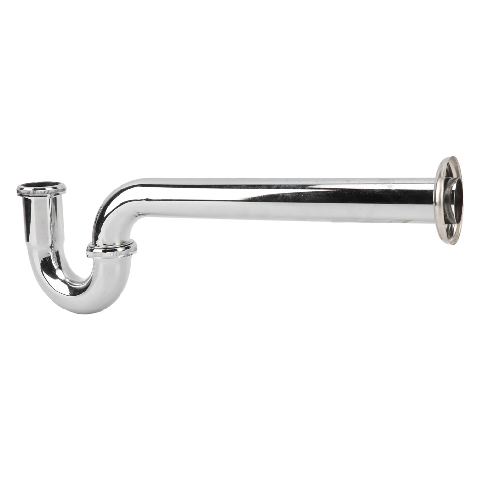 Brass Sink Drain Tubing Set, Silver Slick Finish G1â1/4In 4991381377743