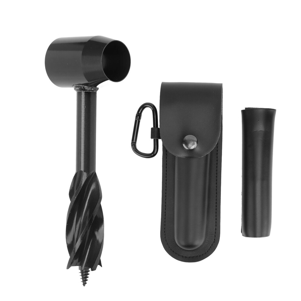 Bushcraft Hand Auger Wrench High-Quality Construction Survival Tools Scotch Eye Wood Auger Manual Hole Maker Outdoor Multitool With Leather Sheath 9169997964281