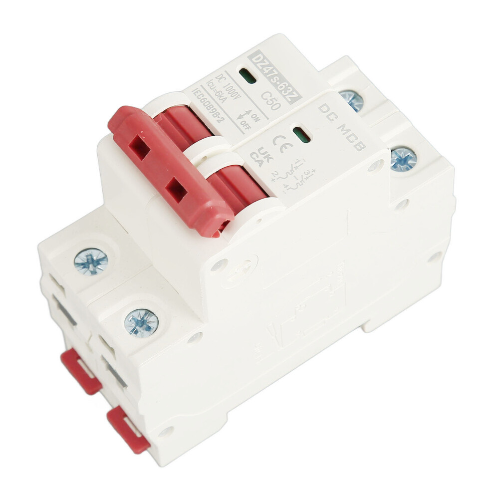 Efficient Dc Circuit Breaker 2P 50A 1000V For Safety & Isolation 8111372340167