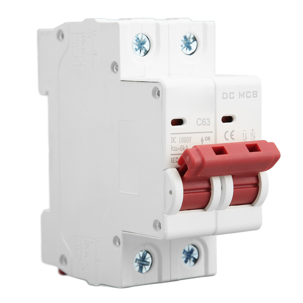 Dz47s 63A 1000V Dc Circuit Breaker, 6000A Breaking Capacity 7631372340154