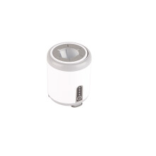 Biberon pour bébé avec shaker, rechargeable USB, 14x11cm, blanc perle