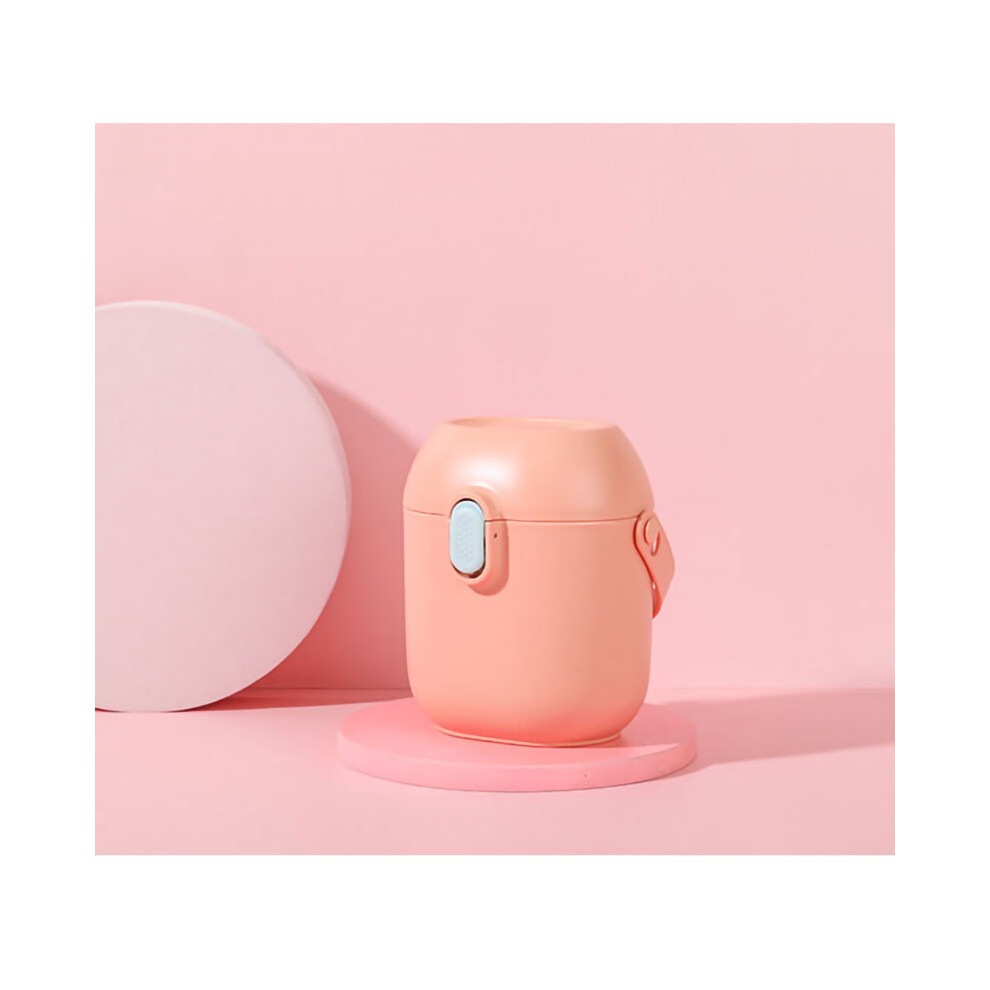 Portable Baby Milk Powder Dispenser 300ml Pink with Snack Storage