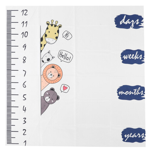 Baby-Monats-Meilensteintuch aus 1