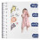 Baby-Monats-Meilensteintuch aus 9