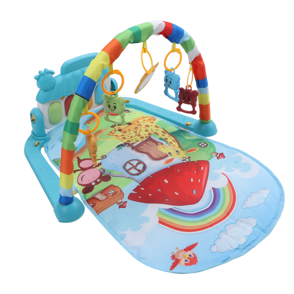 Baby Sensory Play Mat with Piano, Mushroom & Animal Patterns, 72x40x47cm