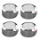 Gas Stove Range Knobs Switch For YKFED500EBS3 KFED500EWH05-4PCS 1