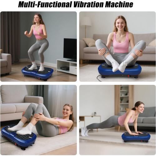 Vibration Plate Exercise Machine for Home Fitness, Blue 1