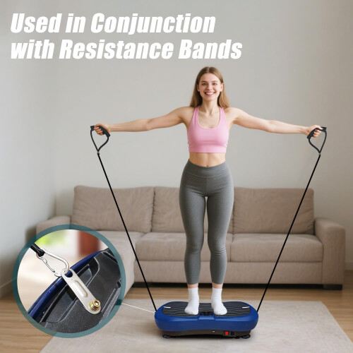 Vibration Plate Exercise Machine for Home Fitness, Blue 2