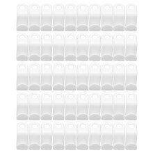 Hanger Extender Clips Heavy Duty Closet Organizer Hooks Premium Plastic Space Saving Cascading Hangers - 50PCS White