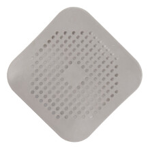 Abfluss Haarfangkorb TPR-Maschenfilter für Badezimmer & Küche, Grau