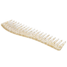 Professional Transparent Wide Tooth Comb for Gentle Hair Detangling Large Size
