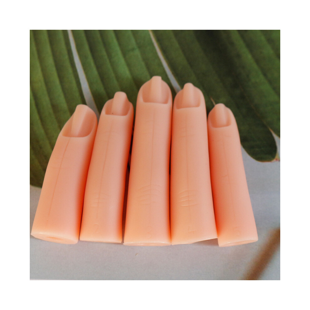 5 StÃ¼ck Nailart-Ãbungsfinger, tragbare, gefÃ¤lschte