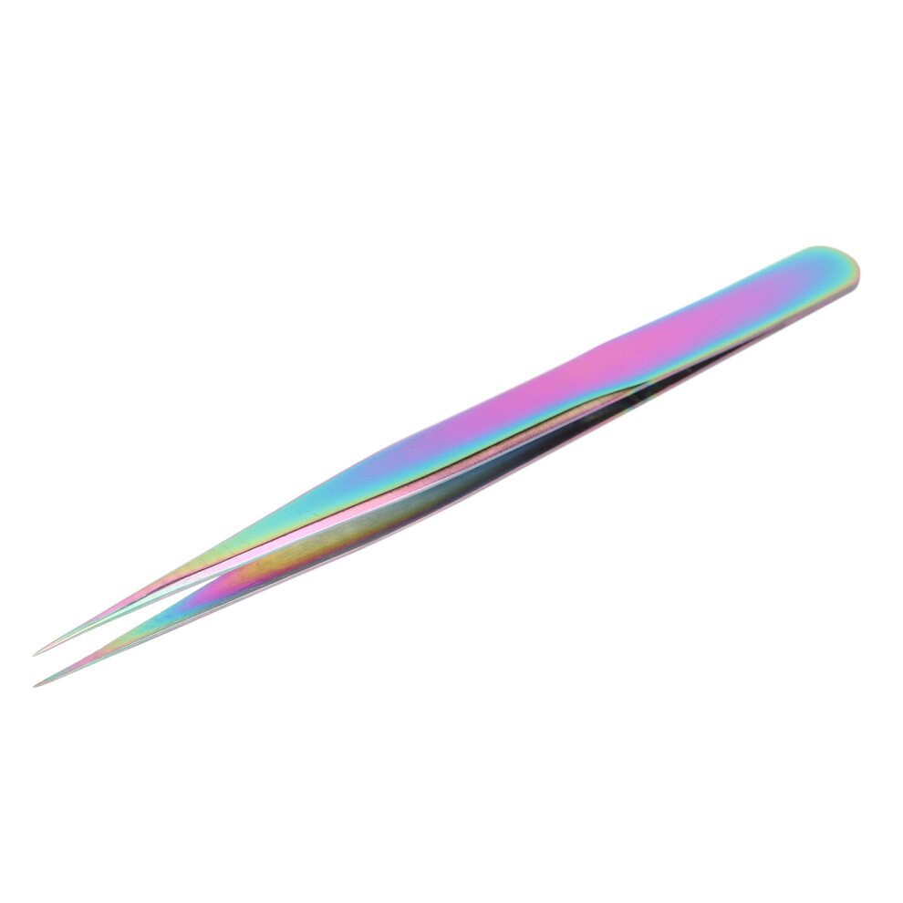 Professionelle gerade Nail Art Pinzette Edelstahl