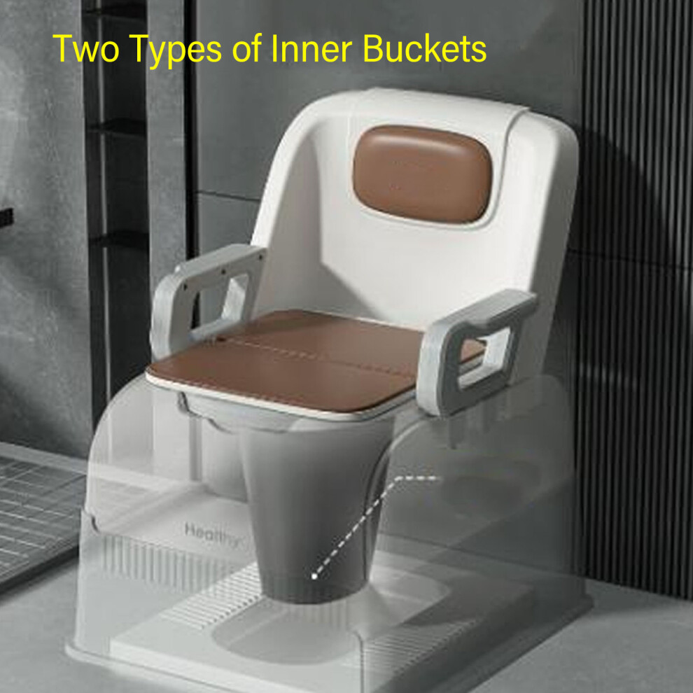 Tragbarer Toilettensitz, stabile Basis, weich