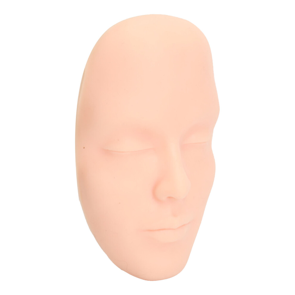 Light 3D Silicone Makeup Practice Face Board With 7 Brushes Â Skin