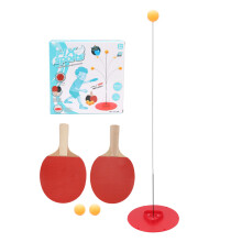 Elastic Table Tennis Trainer For Solo And Group Play, Educational Plaything With Wider Base And Enlarged Racket Design, Plastic Table Tennis Skill Dev