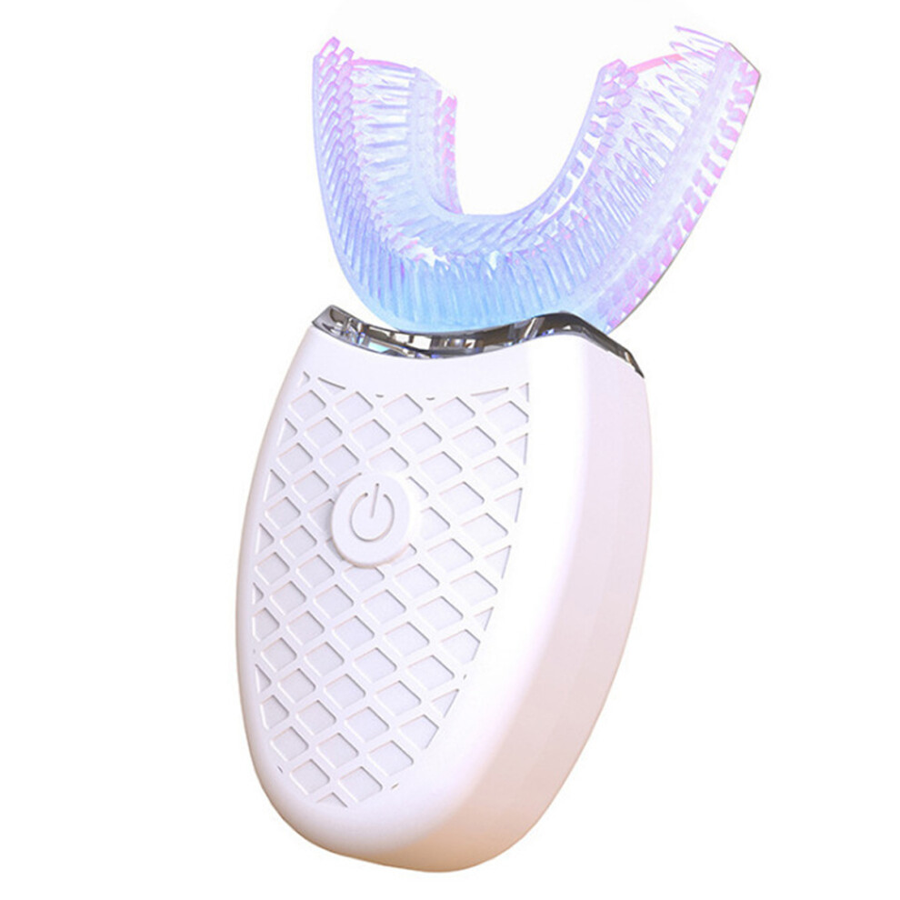 Ultrasonic Electric Toothbrush for Adults, 360 Degree Cleaning Rechargeable Automatic Toothbrush IPX7 Waterproof Whitening Brush with U-Shape Design