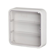 Aufbewahrungsbox für Sammlerstücke, Wandvitrine mit Magnettüren, transparente Vitrine mit Staubschutz, leicht