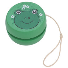 Wooden YoYo Toy for Kids Beginners, Educational Tool with Cute Cartoon Pattern, Enhances Hand Eye Coordination and Flexibility, Safe Non Toxic Wooden