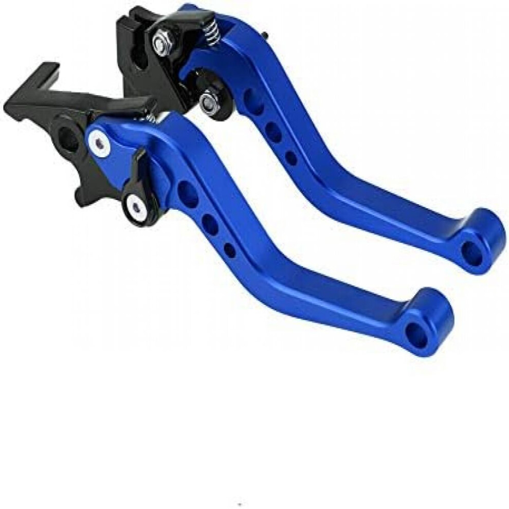 Brake Clutch Levers For Motorcycle, Cnc Aluminum Adjustable Brake Clutch Levers Universal Fitment For 22Mm Handlebars, Anodized Finish Lightweight 9358999427409