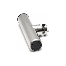 Portacanna regolabile in acciaio inox, facile installazione, fori di drenaggio, resistente alla corrosione dell'acqua di mare, perno cardanico, per