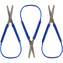 Colorful Grip Scissors, Ultra Lightweight Cutting Solution For Creative Paper Cutting, Right And Lefty Support, 3PCS Dark Blue