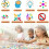 Regenbogen-Gummibänder-Set, 4