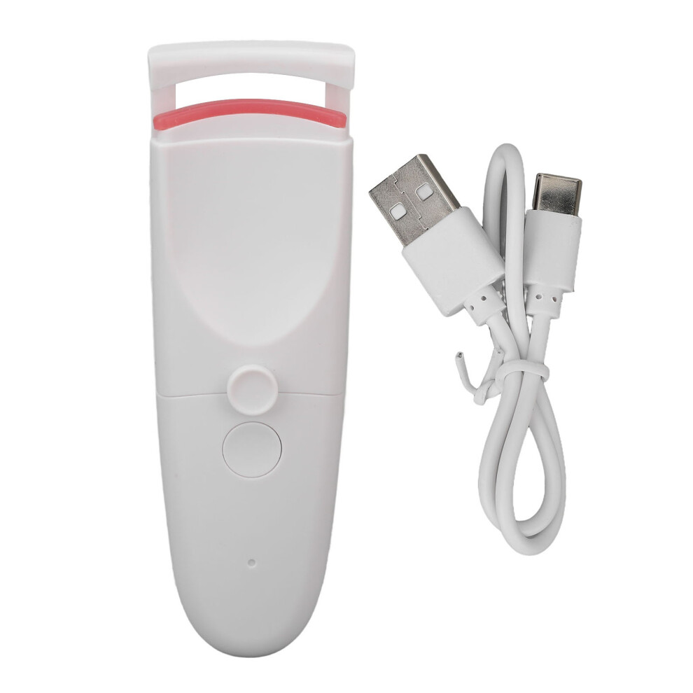 Professional Lash Curling Tool Heated Eyelash Curlers USB Rechargeable Natural Long Lasting Curls Temperature Sensing Pad Electric Lash Curler Induct