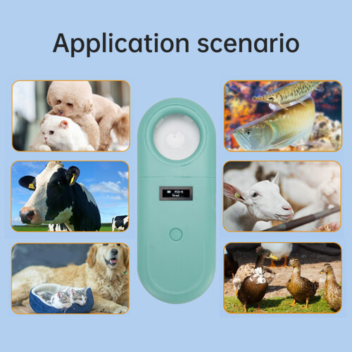 Tierchip-Scanner mit LED und Lupe, 134,2 kHz,