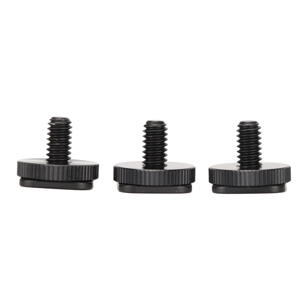3 Pieces 1/4In Camera Tripod Mount Screw Hot Cold Shoe Adapter For Flashes Microphones & Led Lamps 8701375309706