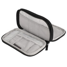 Portable Electronic Organizer Bag 20x12x4cm Black for Cables & Charger