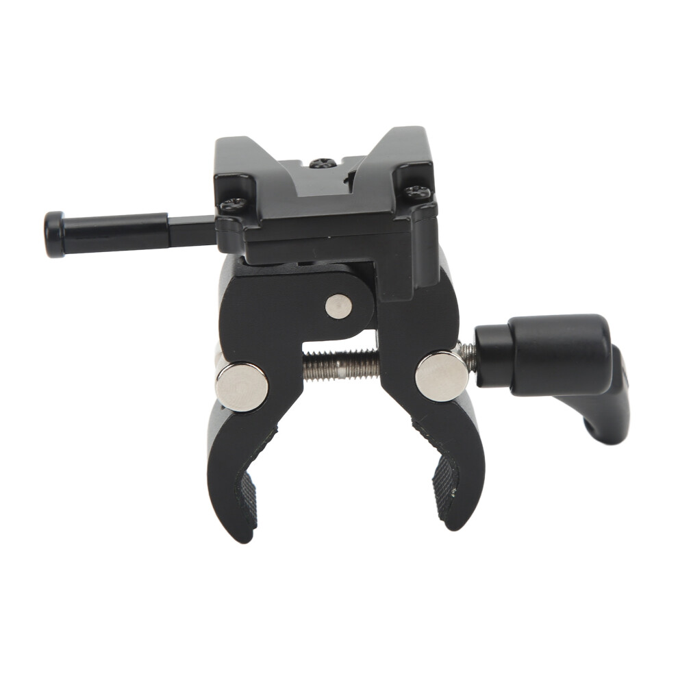 V Lock Battery Adapter With Aluminum Crab Clamp Fits Tripod & Stand Rods Light 7891374771688