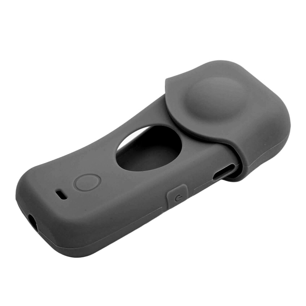 Silicone Camera Lens Cover For Insta360 One X2 Dustproof Black 7901375065348