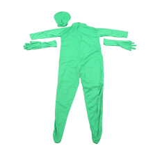 Chromakey oblek pro foto a video, fotografický efekt, spandex, strečový střih, měkký a elastický zelený oblek, profesionální foto a video