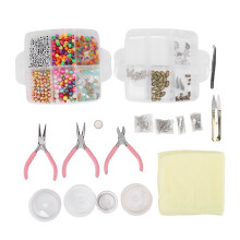 3 Layers Jewelry Making Box Kit Metal & Acrylic Beading Supplies for Beginners